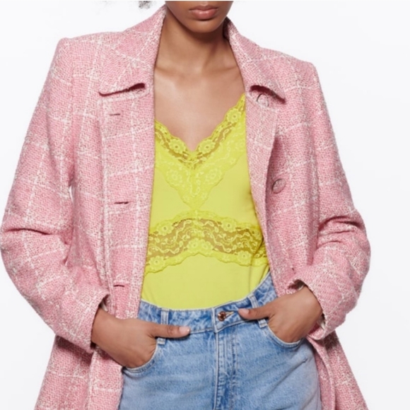 Zara Plaid Coat - Picture 3 of 8